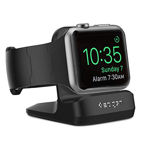 Product Cover Spigen S350 Designed for Apple Watch Stand with Night Stand Mode for Series 5 / Series 4 / Series 3/2 / 1 / 44mm / 42mm / 40mm / 38mm, Patent Pending - Black