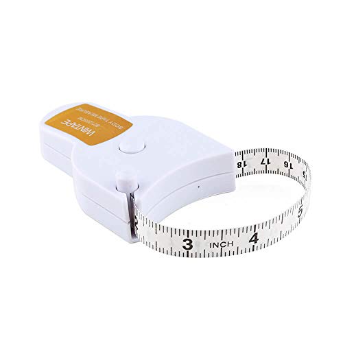 Product Cover WIN TAPE 80'' 205cm Waist Body Tape Measure with Push Button, Measuring Waist and Arms (White)