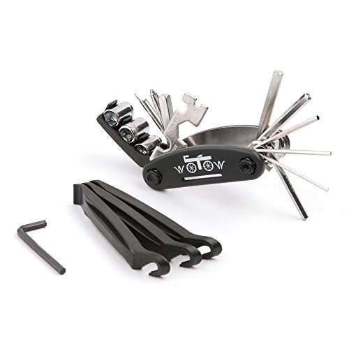 Product Cover WOTOW 16 in 1 Multi-Function Bike Bicycle Cycling Mechanic Repair Tool Kit With 3 pcs Tire Pry Bars Rods
