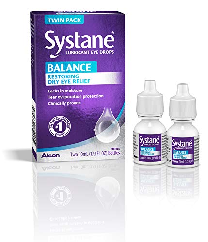 Product Cover Systane Balance Lubricant Eye Drops, Restorative Formula, Twin pack, 0.33 Fluid Ounce