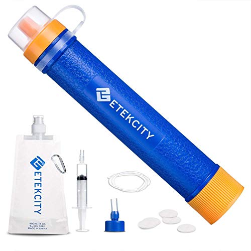 Product Cover Etekcity Water Filter Straw Camping Water Purification Portable Water Filter Survival Kit for Camping, Hiking, Emergency, Hurricane