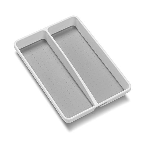 Product Cover madesmart Classic Mini Utensil Tray - White | CLASSIC COLLECTION | 2-Compartments | Kitchen Organizer | Non-slip Lining and Rubber Feet | BPA-Free