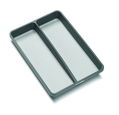 Product Cover madesmart Classic Mini Utensil Tray - Granite | CLASSIC COLLECTION | 2-Compartments | Kitchen Organizer | Soft-grip Lining and Non-slip Rubber Feet | BPA-Free