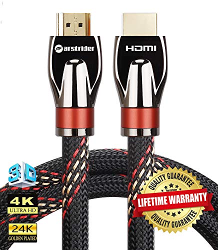 Product Cover 4K HDMI Cable/HDMI Cord 30ft - Ultra HD 4K Ready HDMI 2.0 (4K@60Hz 4:4:4) - High Speed 18Gbps - 24AWG Braided Cord-Ethernet/3D/ARC/CEC/HDCP 2.2/CL3 by Farstrider
