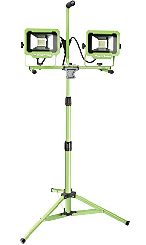 Product Cover PowerSmith PWL2140TS Dual-Head 40W 4000 Lumen LED Work Light with Metal Lamp Housing and Telescoping Tripod(9 Ft Power Cord)