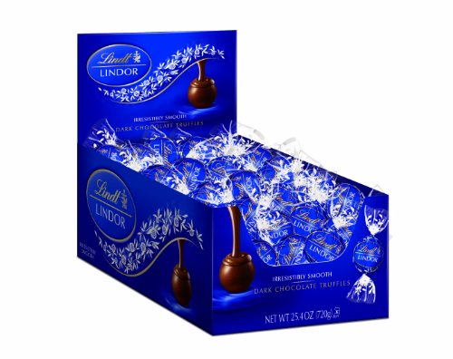 Product Cover Lindt Chocolate Lindor Truffles, Dark Chocolate, Great for Holiday Gifting, 60 Count