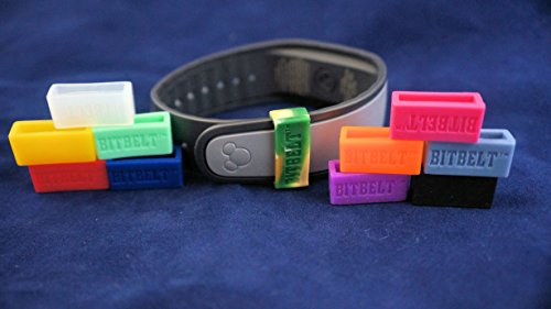 Product Cover Bitbelt 12 pack (one of every color, 3 that glow in the dark!) Protect your Magicband (includes 2.0),Fitbit Charge, Fitbit Charge HR, Garmin Vivofit.