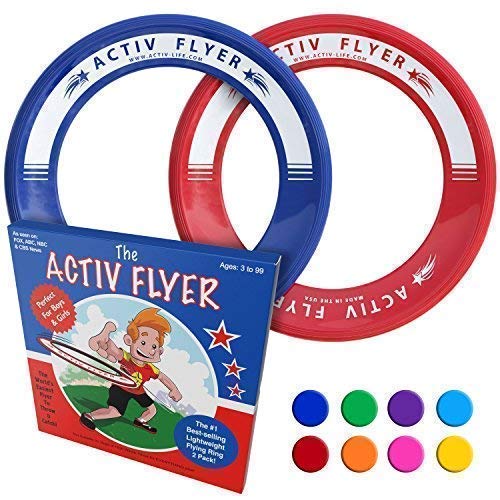 Product Cover Activ Life Best Kid's Flying Rings [Red/Blue] Fun Christmas Stocking Stuffers Birthday Presents Cool Xmas Toys for Year Old Boys Girls Top Outdoor Games Love Hot Bday & Child X-mas Idea
