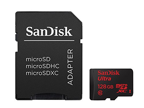Product Cover SanDisk Ultra 128GB microSDXC UHS-I Card with Adapter, Black, Standard Packaging (SDSQUNC-128G-GN6MA)
