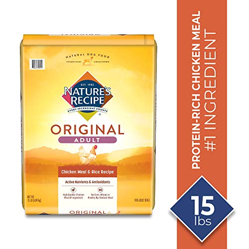 Product Cover Nature's Recipe Chicken Meal & Rice Recipe Dry Dog Food for Adult Dogs, 15 Pounds