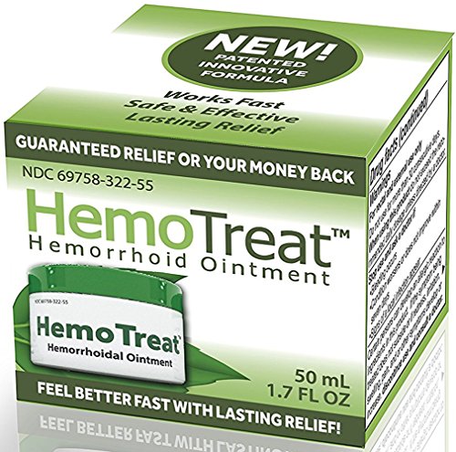 Product Cover HemoTreat - Hemorrhoid Treatment Cream,FDA LISTED for Fast Safe Effective Hemorrhoidal Symptom Relief, 1.7 Ounce Ointment for INTERNAL and EXTERNAL Hemorrhoids