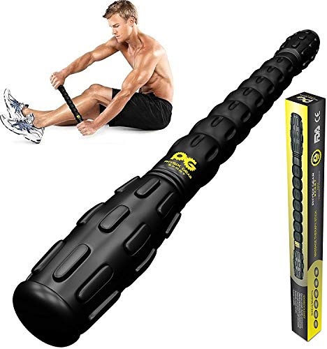 Product Cover Muscle Roller Stick Pro, The Best Self Massage Tool, Relieve Sore Muscles, Cramps, Back Tightness, Trigger Points Pain, Myofascial Physical Therapy, Legs Recovery, Knots & Calf Soreness, (1 Roller)
