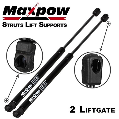Product Cover Maxpow Qty (2) 6124 Tailgate Gas Charged Lift Support Struts Compatible With Dodge Grand Caravan 2008 2009 2010 2011 2012 2013 2014