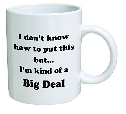 Product Cover Funny Mug - I don't know how to put this but... I'm kind of a big deal - 11 OZ Coffee Mugs - Inspirational gifts and sarcasm - By QM2U
