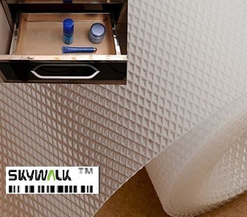 Product Cover Skywalk EVA Multipurpose Textured Strong Anti-Slip Mat (Transparent/White, 45x300 cm)