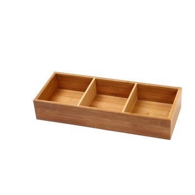 Product Cover YBM HOME Bamboo 4 Compartment Organizer Tray for Drawers, 329