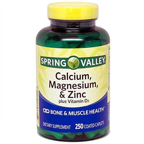 Product Cover Spring Valley - Calcium Magnesium and Zinc, Plus Vitamin D3, 250 Coated Caplets