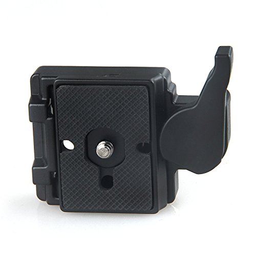 Product Cover Konsait Black Camera 323 Quick Release Plate with Special Adapter (200PL-14) use for Manfrotto 323(New Version)