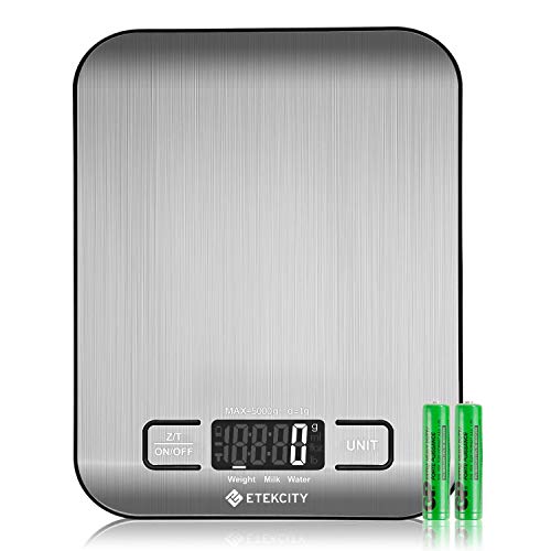 Product Cover Etekcity Food Digital Kitchen Scale Weight Grams and Oz for Baking and Cooking, 0.67.35.7 in, Stainless Steel(Upgraded)