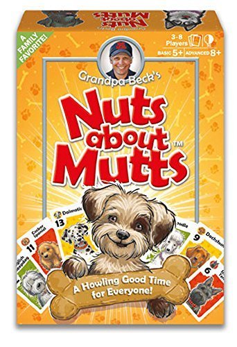 Product Cover Grandpa Beck's Nuts About Mutts Card Game - A Fun Family-Friendly Hand-Elimination Game - Enjoyed by Kids, Teens, and Adults - from The Creators of Cover Your Assets - Ideal for 3-8 Players Ages 5+