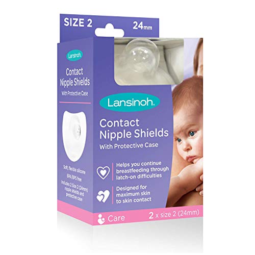 Product Cover Lansinoh Nipple Shield for Breastfeeding, 2ct 24 Milimeter