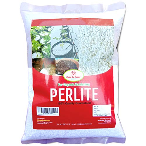 Product Cover Casa De Amor Perlite for Hydroponics & Horticulture Terrace Gardening Soil Conditioner Healthy Root Growth Retains Moisture Allows Aeration (500 Gram)