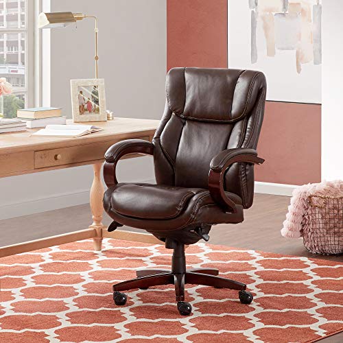 Product Cover La-Z-Boy Bellamy Executive Bonded Leather Office Chair - Coffee (Brown)