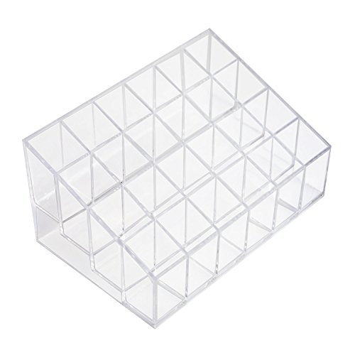 Product Cover Transparent Cosmetic Makeup Organizer for Lipstick, Brushes, Bottles, and More. Clear Case Display Rack Holder