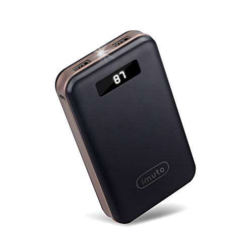 Product Cover iMuto 20000mAh Portable Charger Compact Power Bank External Battery Pack LED Digital Display Smart Charge iPhone 11 Max Pro XR 10 8 7 Plus, Samsung Galaxy S10, Note 9, Tablets More