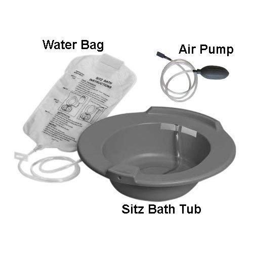Product Cover Expertomind Sitz Bath Tub for Piles, Hemorrhoids, Fissure and Post Delivery Recovery With Air Pump for Toilet Seat