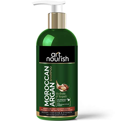 Product Cover ArtNourish Moroccan Argan Hair Repair And Hydrate Shampoo- No SLS/Sulphate Paraben or Silicone (300ml)