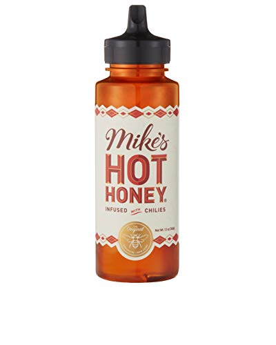 Product Cover Mike's Hot Honey, 12 oz Squeeze Bottle (1 Pack), Honey with a Kick, Sweetness & Heat, 100% Pure Honey, Gluten-Free & Paleo