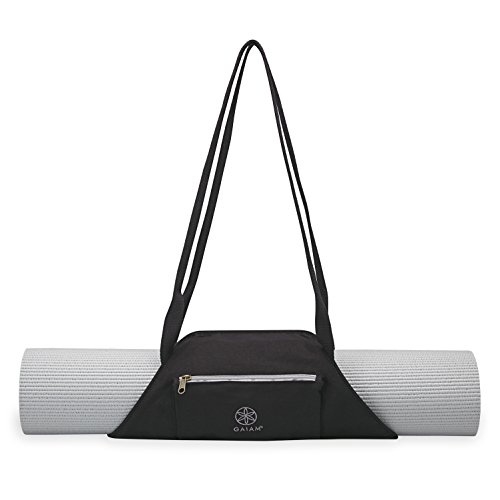 Product Cover Gaiam On-The-Go Yoga Mat Carrier, Granite Storm