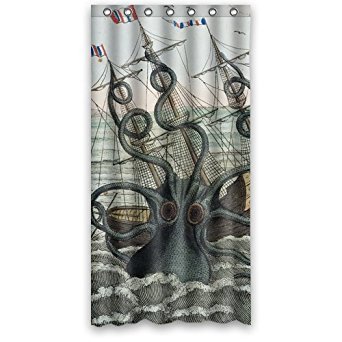 Product Cover KXMDXA Sea Monster Kraken Octopus Bathroom Polyester Shower Curtain 36x72 Inch
