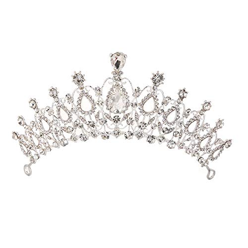 Product Cover Sunshinesmile Crystal Tiara Crowns Hair Jewelry Rhinestone Wedding Pageant Bridal Princess Headband