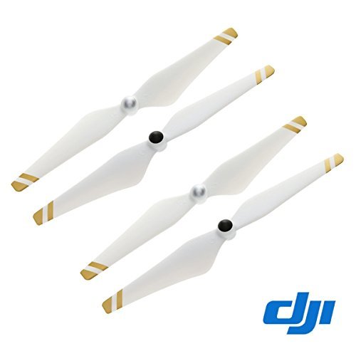 Product Cover 2 Pairs Genuine DJI 9450 Self-tightening Propellers for Phantom 3 Pro, Adv (Gold Stripes)