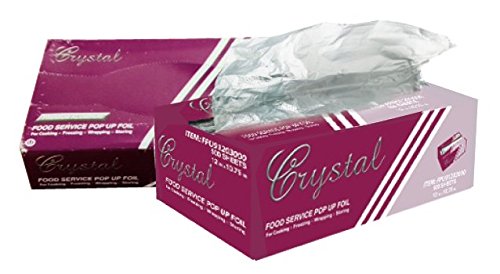 Product Cover Crystal by crystalware FPU12103000B Premium Aluminum Foil Pop Up Sheets, 12