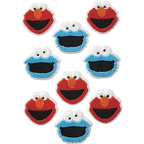Product Cover Wilton 710-3474 Sesame Street Edible Cupcake Toppers, Multicolor