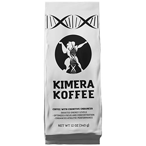 Product Cover Kimera Koffee Original Roast - Organic Ground Coffee Infused with Essential Brain Vitamins (12oz), Rich, Organic Coffee Beans with Cognitive Enhancers to Boost Energy Levels, Brain Function, Memory, Focus, and Athletic Performance