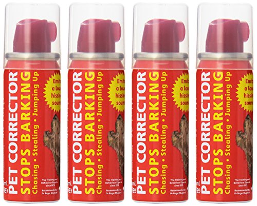 Product Cover The Company of Animals Pet Corrector Spray for Dogs, Dog Training Spray to Stop Barking and Unwanted Behaviors, Pet Deterrent and Training Spray, 30 ml, 4 Pack