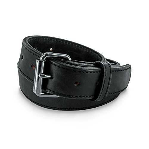 Product Cover Hanks Extreme - Leather Gun Belt for CCW - Concealed Carry - 17oz. Premium Leather Belt - Made in USA - 100-Year Warranty - Black - Size 40