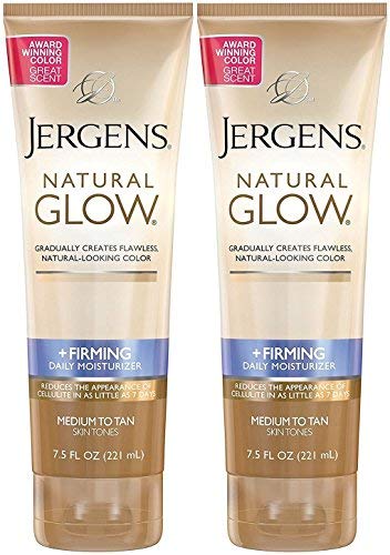 Product Cover Jergens Natural Glow +Firming Daily Moisturizer, Medium to Tan Skin Tones, 7.5 Ounce (2 Pack)