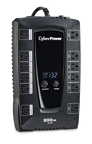 Product Cover CyberPower AVRG900LCD Intelligent LCD UPS System, 900VA/480W, 12 Outlets, AVR, Compact