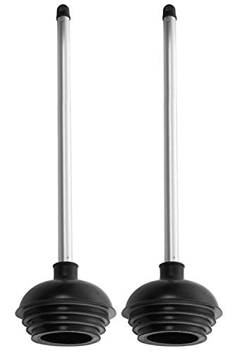 Product Cover Neiko 60170A Toilet Plunger with Patented All-Angle Design | 2-Pack | Heavy Duty | Aluminum Handle