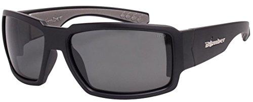 Product Cover Bomber Sunglasses - Boogie Bomb Matte Black Frm / Smoke Pc Safety Lens / Gray Foam