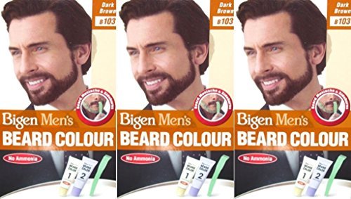 Product Cover Bigen Men's Beard Colour B103 Dark Brown X 3 Packs