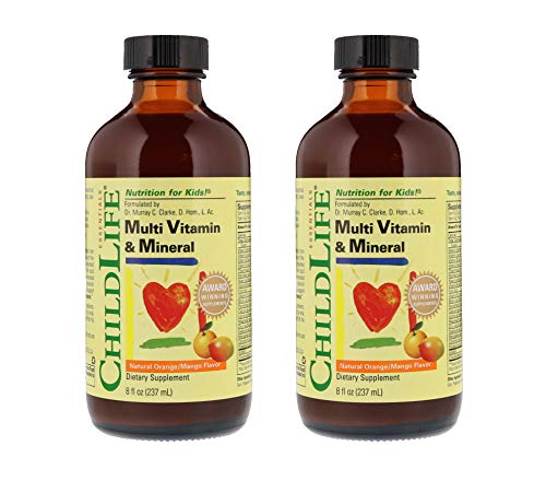Product Cover Childlife Essentials Multi Vitamin and Mineral Natural Orange/Mango Flavor, 8 ounce (Pack of 2)