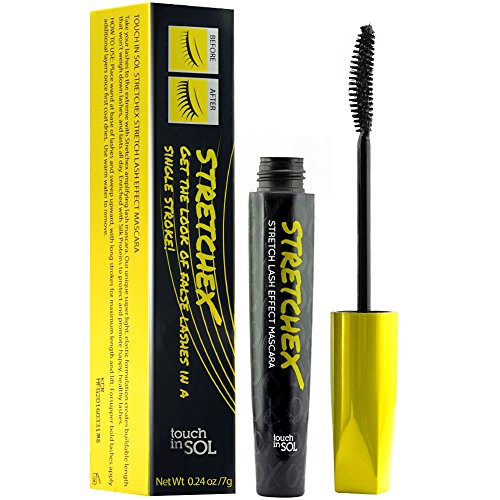 Product Cover TOUCH IN SOL STRETCHEX Stretch Lash Effect Mascara - Healthy Looking Extreme Long Lashes, Wash off with Warm Water