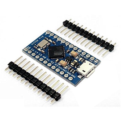 Product Cover OSOYOO Pro Micro ATmega32U4 5V/16MHz Module Board with 2 Row pin Header for arduino Leonardo Replace ATmega328 Pro Mini