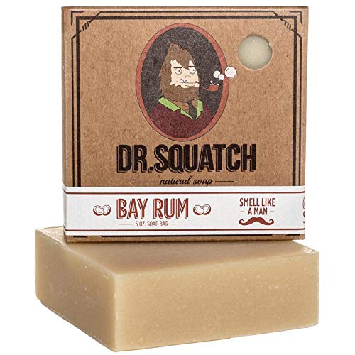 Product Cover Bay Rum Soap by Dr. Squatch - Men's Naturally Fresh Scented Natural Bar Soap with Bay Rum, Kaolin Clay, Shea Butter - Organic Handmade in USA
